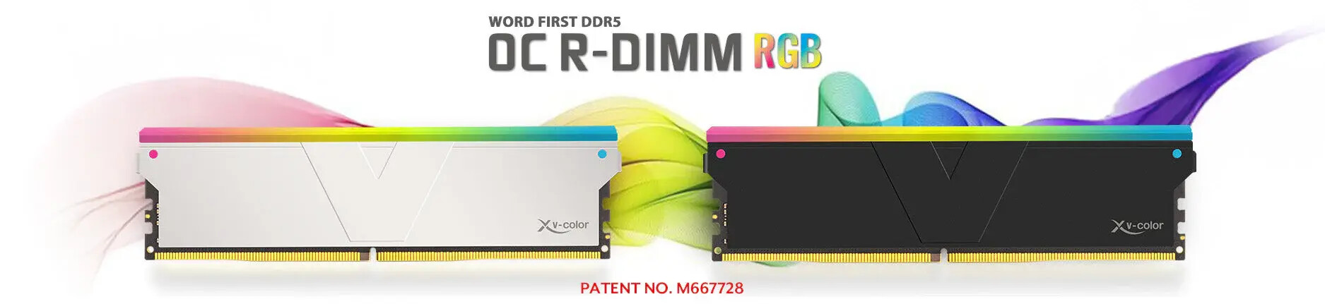 V-Color introduces DDR5 R-DIMM RGB memory modules that can be overclocked, reaching speeds of up to 8000MT/s.