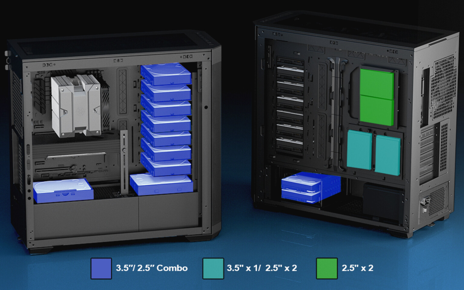 The Old-School Workstation Case from SilverStone comes with 15 drive bays for limitless storage expansion.